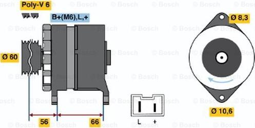 BOSCH 0 986 036 941 - Ģenerators www.autospares.lv