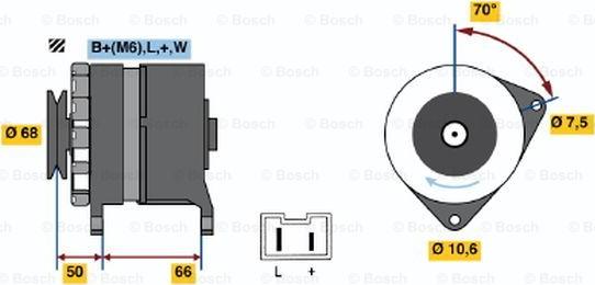 BOSCH 0 986 036 901 - Ģenerators www.autospares.lv