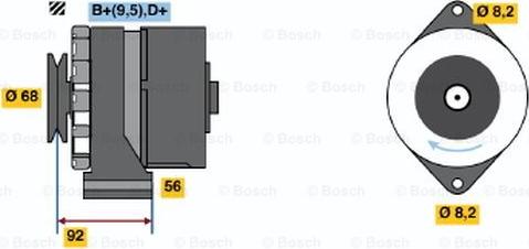 BOSCH 0 986 036 930 - Ģenerators www.autospares.lv