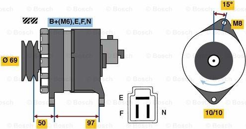 BOSCH 0 986 036 311 - Ģenerators autospares.lv