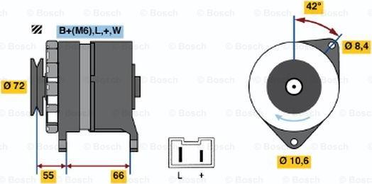 BOSCH 0 986 036 711 - Генератор www.autospares.lv