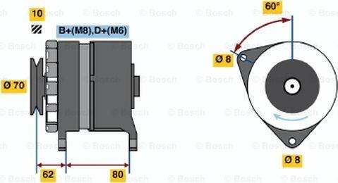 BOSCH 0 986 036 770 - Ģenerators autospares.lv