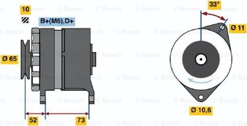 BOSCH 0 986 030 940 - Генератор www.autospares.lv