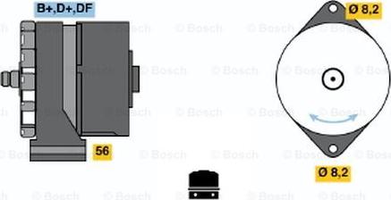 BOSCH 0 986 030 450 - Alternator www.autospares.lv