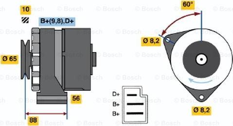 BOSCH 0 986 030 580 - Alternator www.autospares.lv