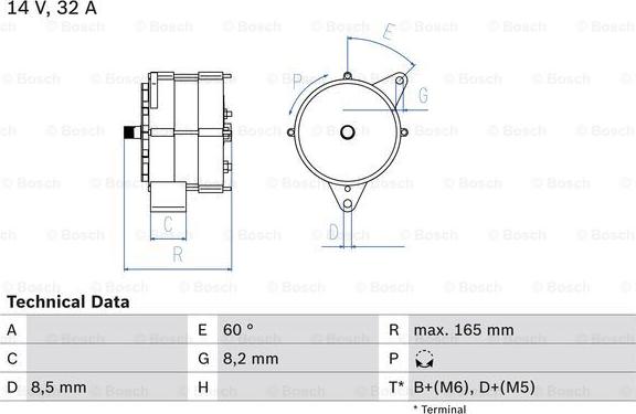 BOSCH 0 986 030 140 - Ģenerators www.autospares.lv