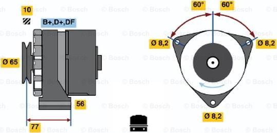 BOSCH 0 986 030 170 - Ģenerators autospares.lv