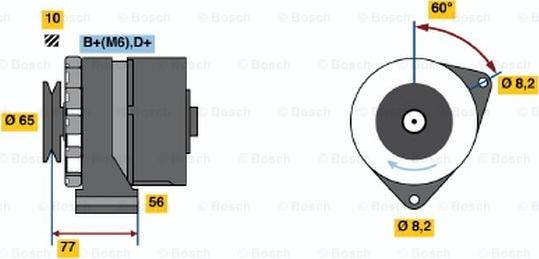 BOSCH 0 986 030 850 - Ģenerators autospares.lv