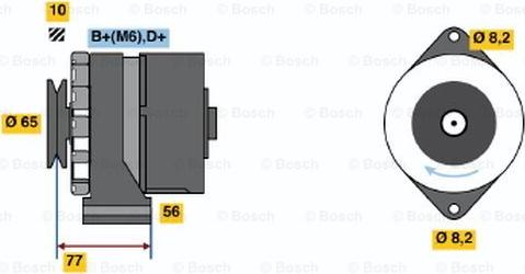 BOSCH 0 986 030 870 - Alternator www.autospares.lv