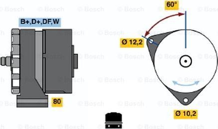 BOSCH 0 986 030 320 - Ģenerators www.autospares.lv