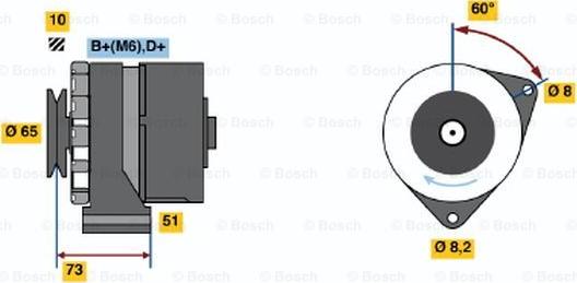 BOSCH 0 986 030 700 - Ģenerators autospares.lv