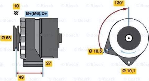 BOSCH 0 986 031 460 - Ģenerators autospares.lv