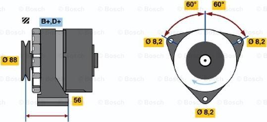 BOSCH 0 986 031 540 - Ģenerators autospares.lv