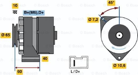 BOSCH 0 986 031 000 - Alternator www.autospares.lv