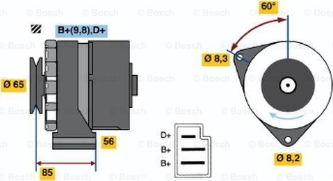 BOSCH 0 986 031 010 - Ģenerators autospares.lv