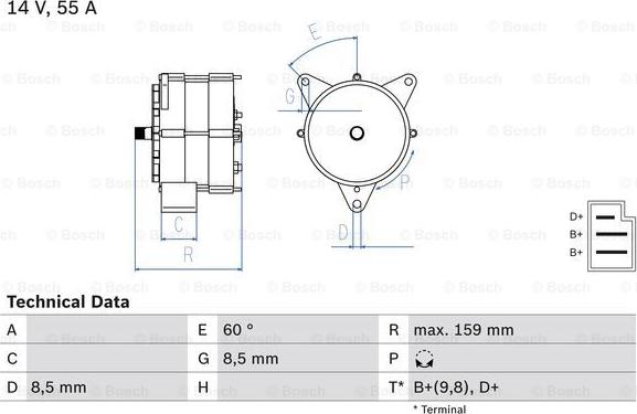 BOSCH 0 986 031 020 - Ģenerators autospares.lv