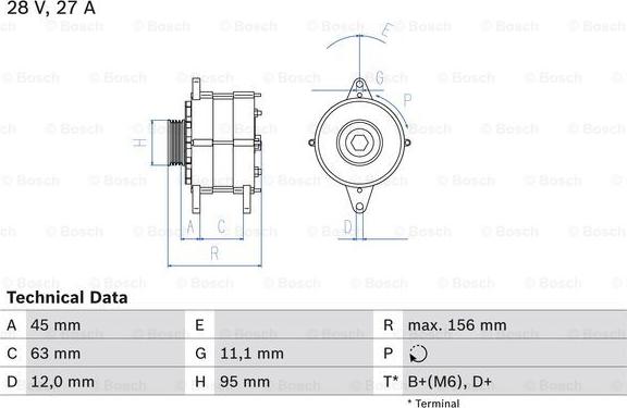 BOSCH 0 986 031 340 - Ģenerators autospares.lv