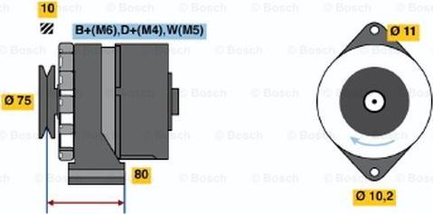 BOSCH 0 986 031 370 - Ģenerators autospares.lv