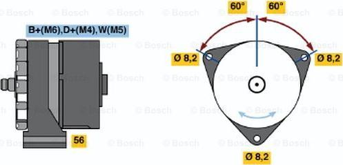 BOSCH 0 986 031 260 - Ģenerators www.autospares.lv