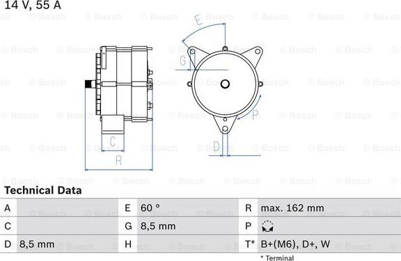 BOSCH 0 986 031 270 - Alternator www.autospares.lv