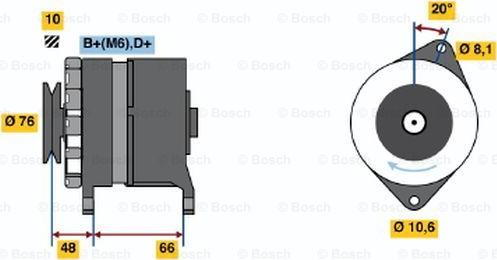 BOSCH 0 986 031 740 - Alternator www.autospares.lv