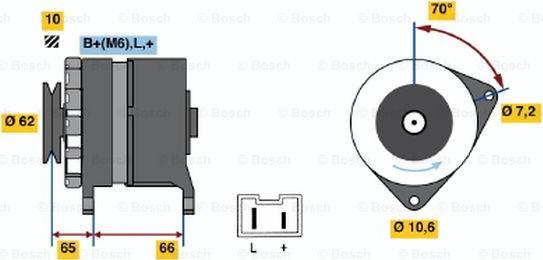 BOSCH 0 986 031 711 - Ģenerators autospares.lv