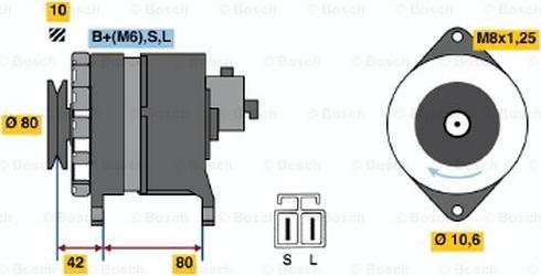 BOSCH 0 986 038 930 - Alternator www.autospares.lv