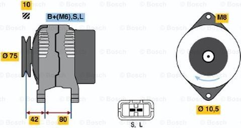 BOSCH 0 986 038 920 - Ģenerators autospares.lv