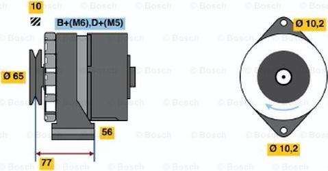 BOSCH 0 986 038 190 - Генератор www.autospares.lv