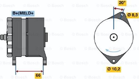 BOSCH 0 986 038 351 - Генератор www.autospares.lv