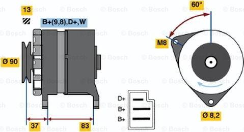 BOSCH 0 986 033 940 - Генератор www.autospares.lv