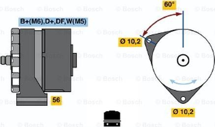 BOSCH 0 986 033 620 - Ģenerators www.autospares.lv