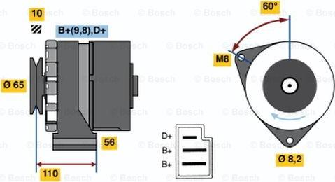 BOSCH 0 986 033 180 - Alternator www.autospares.lv