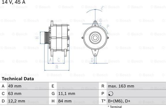 BOSCH 0 986 033 880 - Генератор www.autospares.lv