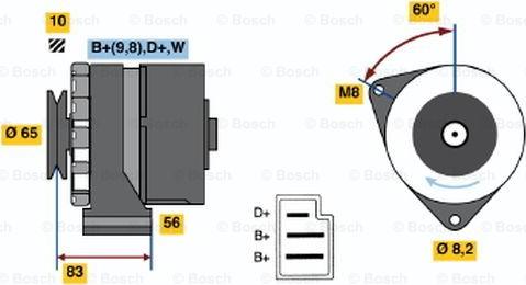 BOSCH 0 986 033 870 - Alternator www.autospares.lv