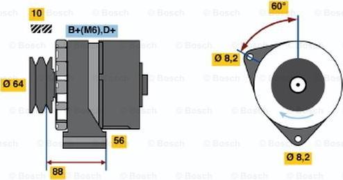 BOSCH 0 986 032 930 - Alternator www.autospares.lv