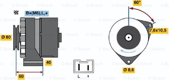 BOSCH 0 986 032 080 - Alternator www.autospares.lv