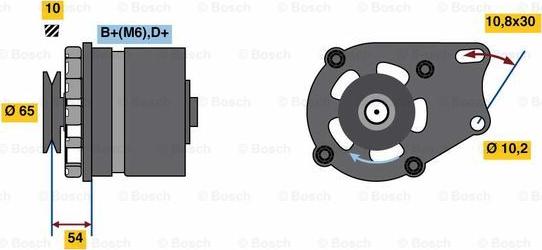 BOSCH 0 986 032 340 - Ģenerators www.autospares.lv