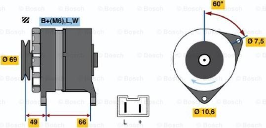 BOSCH 0 986 032 320 - Alternator www.autospares.lv