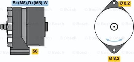 BOSCH 0 986 037 450 - Ģenerators www.autospares.lv