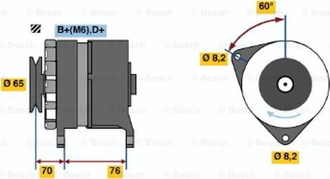 BOSCH 0 986 037 460 - Ģenerators autospares.lv