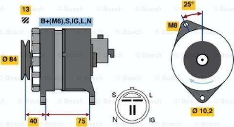 BOSCH 0 986 037 841 - Alternator www.autospares.lv