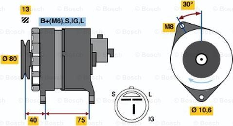 BOSCH 0 986 037 811 - Alternator www.autospares.lv