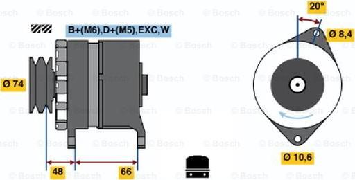 BOSCH 0 986 037 241 - Alternator www.autospares.lv