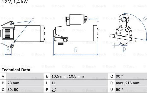 BOSCH 0 986 029 080 - Starteris www.autospares.lv