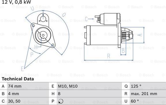 BOSCH 0 986 029 200 - Starteris autospares.lv