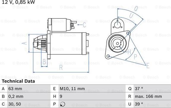 BOSCH 0 986 024 190 - Стартер www.autospares.lv