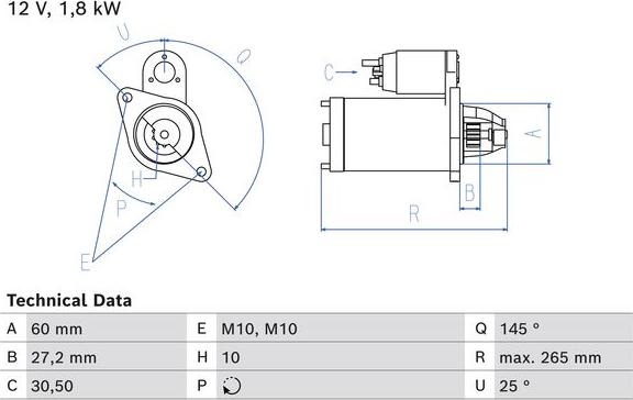 BOSCH 0 986 024 820 - Starteris www.autospares.lv