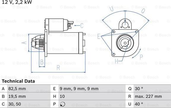 BOSCH 0 986 024 750 - Starteris www.autospares.lv