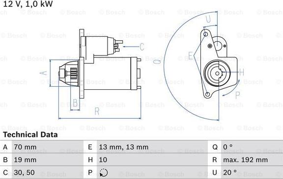 BOSCH 0 986 025 690 - Starteris autospares.lv